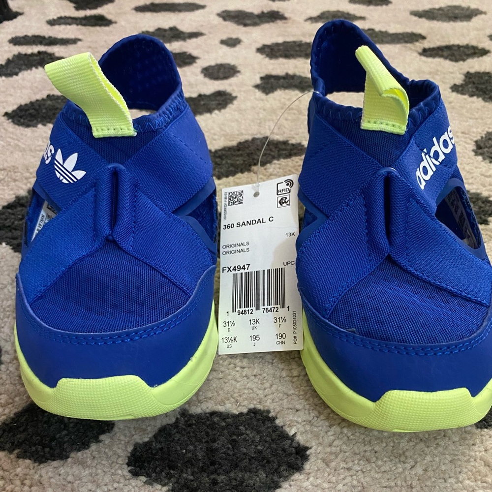 Adidas 360 sandal - blue - size 13.5 little boy
